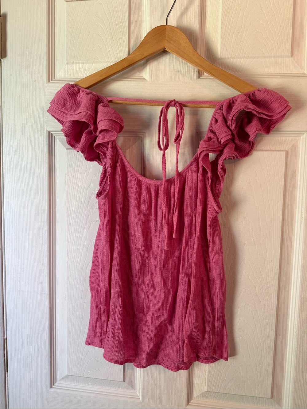 Pink Babydoll Ruffled Top - Picture 4 of 5